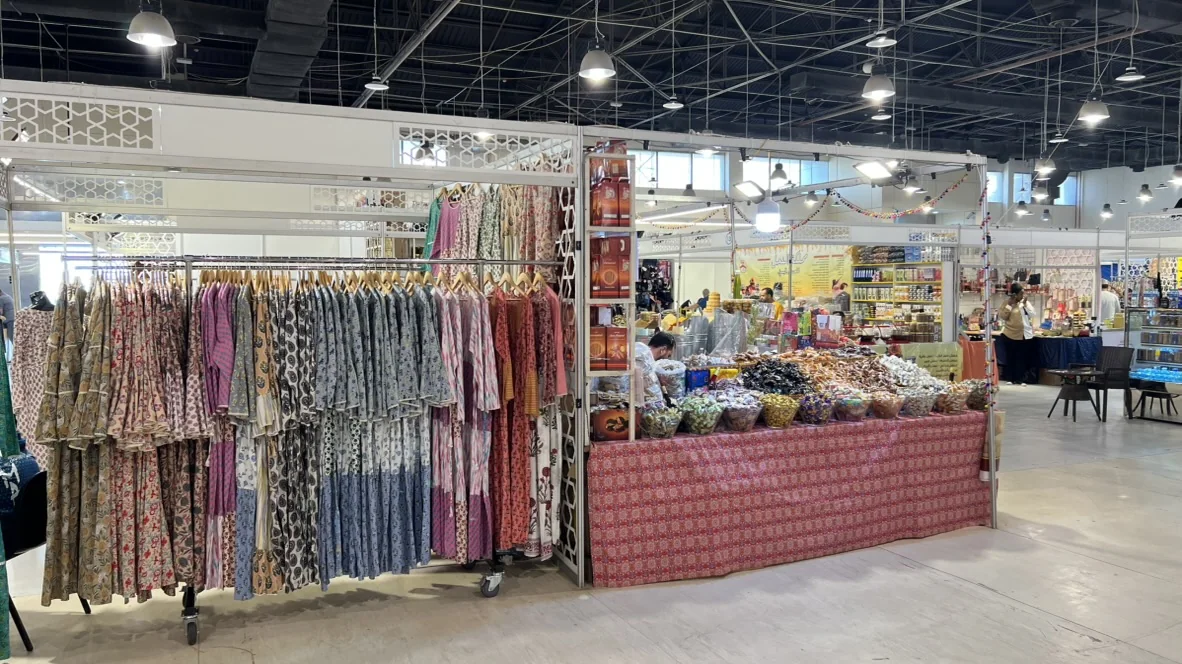 Real exhibition floor